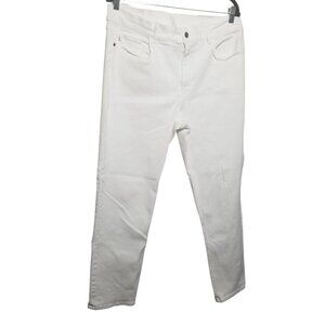 Lafeyette 148 Women's Reeve Straight Leg White Jeans Sz 16/33